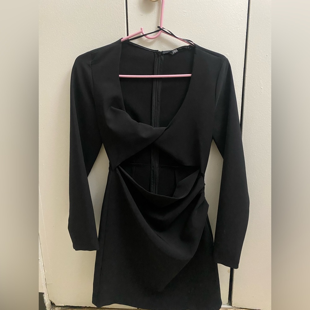 Black zara dress